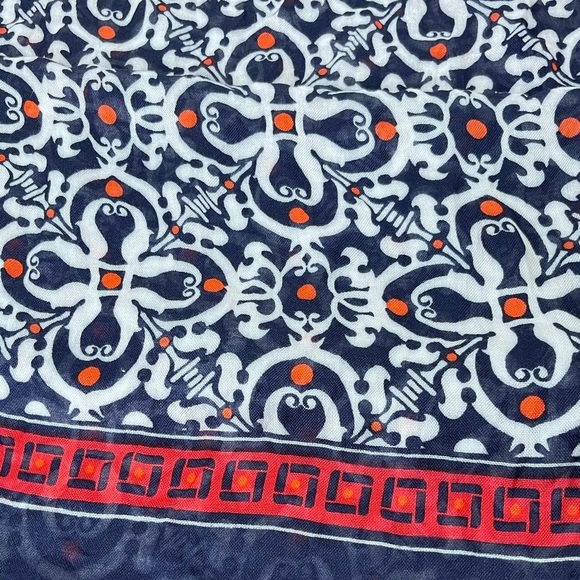 NWT Talbots Nautical Printed Scarf Wrap - Picture 8 of 9